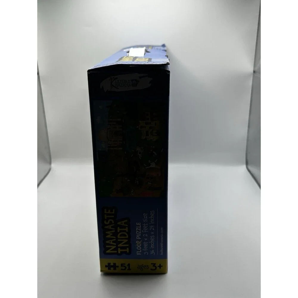 Kulture Khazana Namaste India Floor Puzzle 51 pc 3x2 ft Taj Mahal India Kids